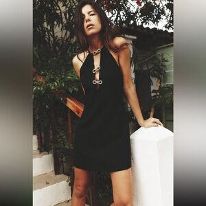 ZARA JEWEL BOW MINI DRESS